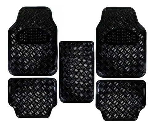 Alfombra Cubre Piso Metálico Colores Set 5pcs Auto Tuning