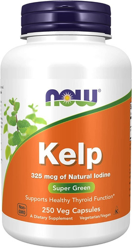 Kelp 325 Mcg -now -250 Capsulas Vegetales