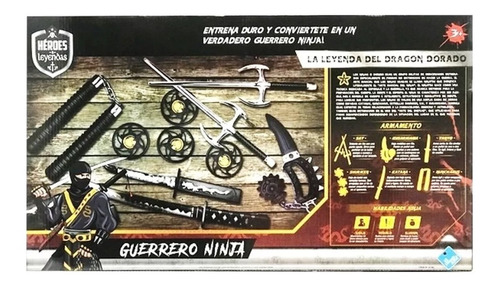 Set De Guerrero Ninja Espada Y Accesorios Heroes Y Leyendas