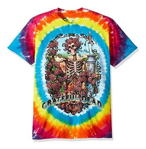 Camiseta Tie Dye Hombre Grateful Dead Rainbow