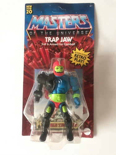 4 Villanos Motu Origins Trapjaw Scareglow Merman Carton Malt (Usado)