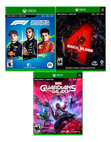 Back4blood + Guardianes De La Galaxia + Formula 1 Xbox