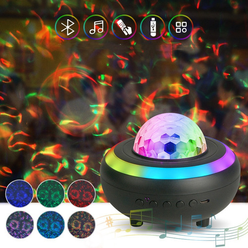 Proyector F Para Dormitorio, Altavoz Bluetooth Y Blanco Noi