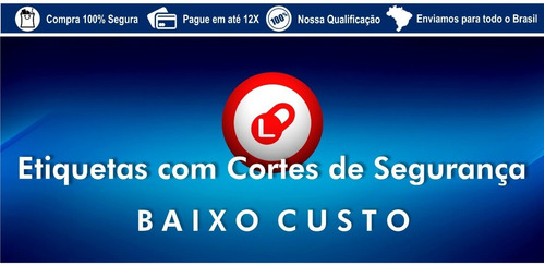 Lacre Transparente Cola Forte 30mm 1000 Unidades