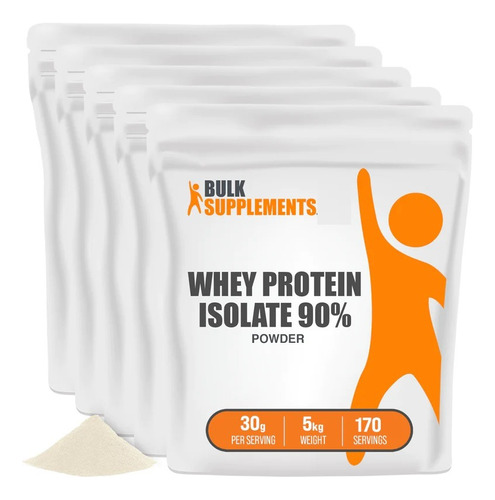 Bulk Supplements | Whey Protein Isolate 90% | 5kg | 170 Serv