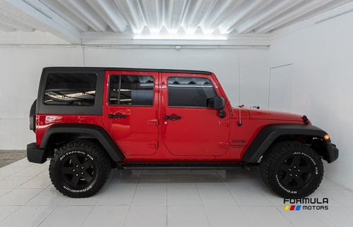 Jeep Wrangler Unlimited Sport 3.6l 4x4 2014 Vermelha