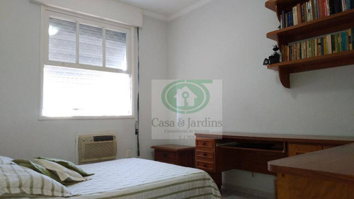 Imagem 14 de 22 de Embaré, À 1/2 Quadra Da Praia E Av. Epitácio Pessoa. Amplo Apto C/ 168,00 M2 - Santos - Ap4684