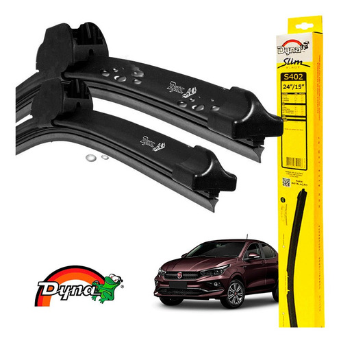 Kit Palheta Fiat Cronos 2018 A 2021 Parabrisa Dyna Original