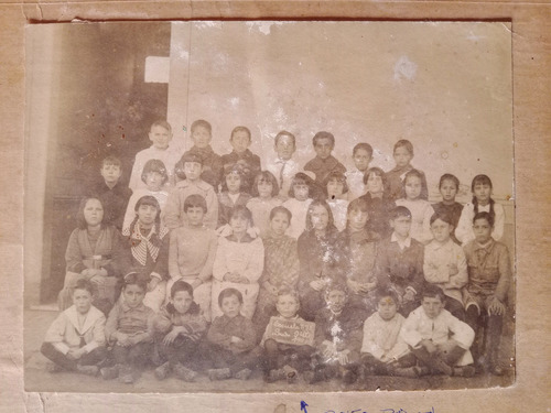 Antigua Foto Escolar Año 1900 (Usado)
