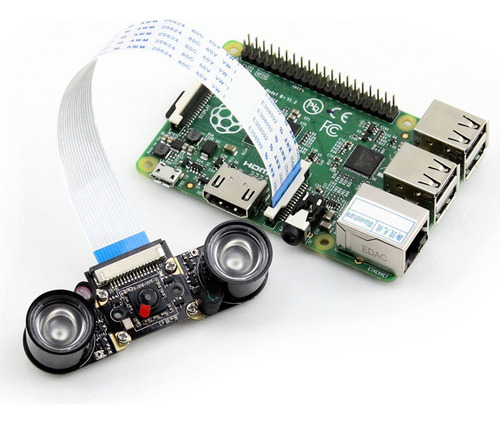 Cámara Raspberry Pi Ov5647 5mp 1080p Leds Ir Visión Nocturna