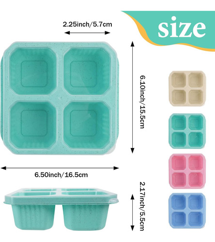 Recipientes Para Aperitivos, Caja De Aperitivos Bento Con 4
