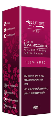 Óleo De Rosa Mosqueta Puro  - 98% Óleo Rosa Mosqueta - 30ml