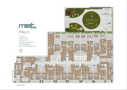 Apartamento En Zona Centro 2 Dormitorios Con Amenities