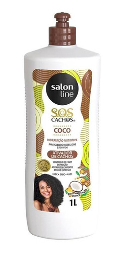 Ativador Cachos S.o.s Coco Tratamento Profundo Salon Line 1l