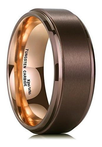 Anillo Tungsteno King Will Duo 8/10mm - Varios Colores