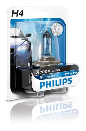 Lampara H4 Blue Vision 12v 60/55w Philips Original