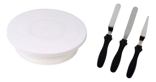 Plato Base Giratorio Pie Con 3 Espatulas Alisador Escalon