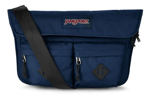 Cangurera Jansport Mariconera Crossbody Casual Larimer Color Azul marino