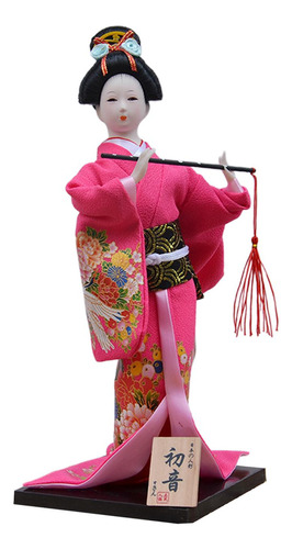 30 Cm Japonés Kimono Muñeca Geisha Estatua Tradicional