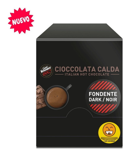 Chocolate Caliente Italiano Vergnano 15 Sobres, Dark