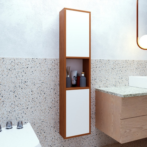 Alacena Baño Mobel Colgante Moderna 2 Puertas 100x30x15