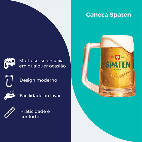 Caneca Chopp, Caneca Spaten Ruvolo, 400ml