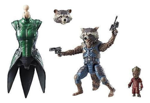 Figura de acción Rocket Raccoon & Groot Build-A-Figure: Marvel's Mantis - 2-pack C1467 de Hasbro Legends Series