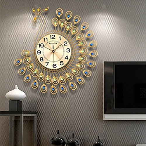 Reloj De Pared Neotend Con Diseño De Pavo Real 3d De 40 Piez