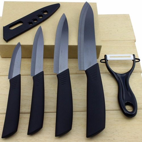 Cuchillos De Ceramica Set X4 Cuchillos Y Pela Papa