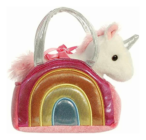 Aurora Pet Carrier Sobre El Arco Iris Del Unicornio 17.78cm.