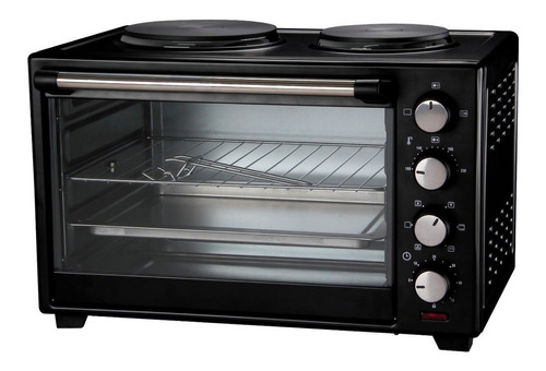 Horno De Mesa Eléctrico Kanji 60l Negro 220v Kjh-he60008rac.