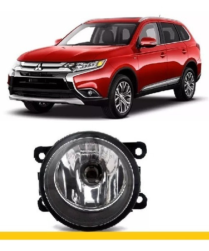 Farol Milha Mitsubishi New Outlander 2015 2016 C/ Lâmpada Ld