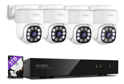 Xmarto Sistema De Cámara De Seguridad 4k Uhd Con Zoom