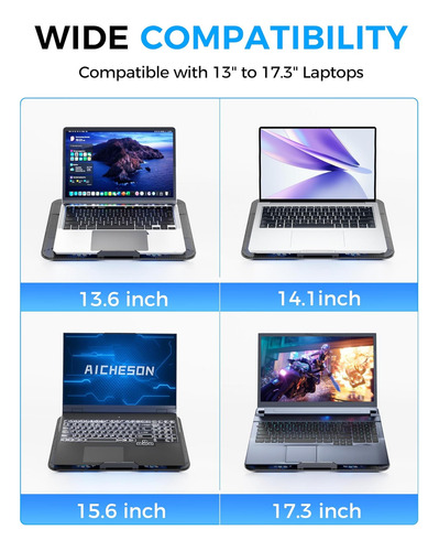 Almohadilla De Enfriamiento De La Computadora Portátil Con 6