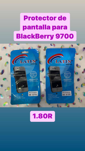 1.80protector De Pantalla De Blackberry 9700 Plást Antiespia