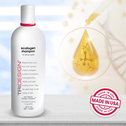 Tri Design Ecollogen Shampoo - ChampĂș Para Cabello Natural -
