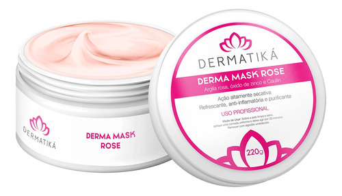 Máscara Facial Secativa Derma Mask Rose Tipo de pele Normal