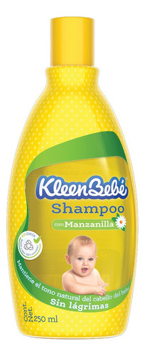 Shampoo Infantil Kleenbebe Con Manzanilla Bebés Niños 250ml
