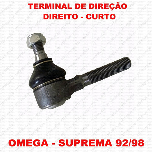 Terminal Direção Direito- Curto Omega - Suprema 92/98