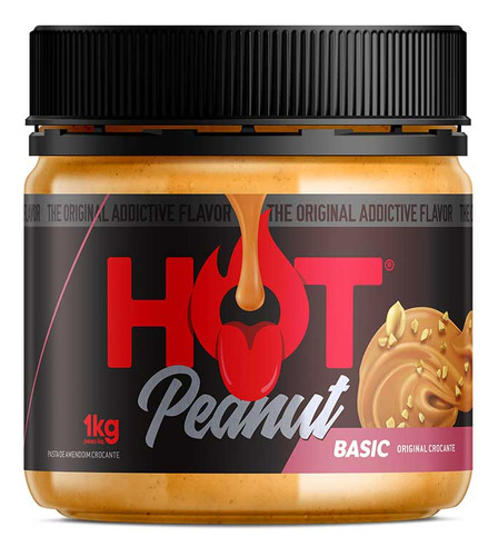 Pasta de Amendoim Hot Peanut Basic 1Kg Hot Fit