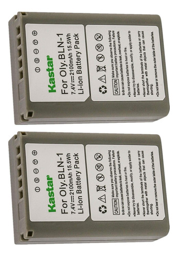 2 Bateria Recargabl Repuesto Para Olympus Bln-1 Bln1 Bcn-1