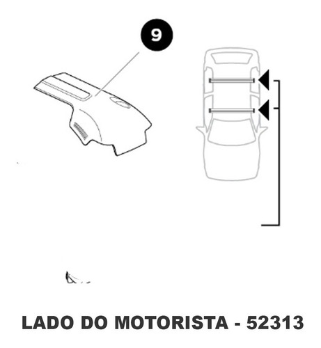 Capa Esquerda (lado Motorista) Da Wingbar Edge 958x (52313)