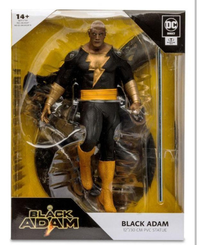 Dc Direct Dc Comics: Black Adam By Jim Lee Estatua Pvc 30cm