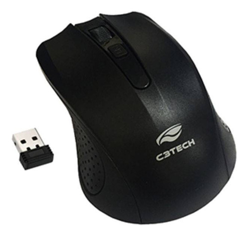 Mouse Usb Wireless 1000dpi M-w20bk Preto - C3tech