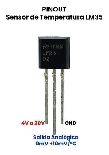 Lm35 L M 35 Lm35dz Sensor De Temperatura