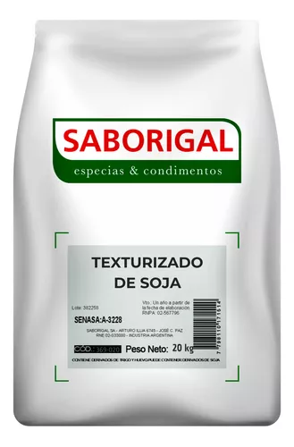 Soja Texturizada Gruesa X 20 Kg Soja Deshidratada