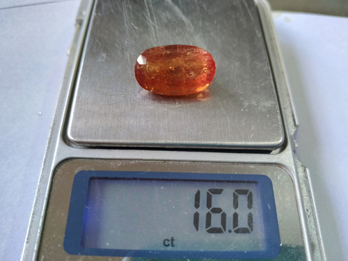 Topazio Imperial Extra Vermelho E Raro 16,5 Ct, 11x19mm Vermelho