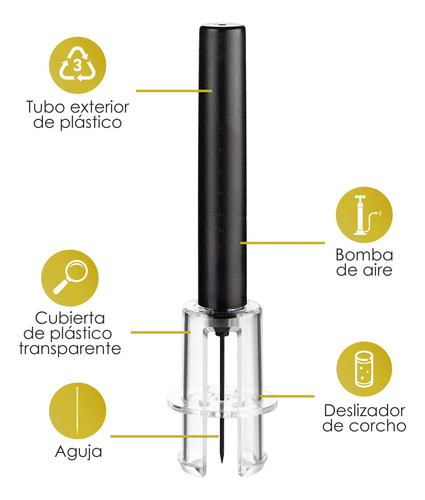 Abridor De Vino , Abrebotellas De Vino Con Bomba