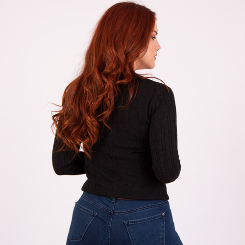Sweater Botones Manga Larga Colores