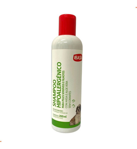Shampoo Hipoalergênico Tratamento Pele Ibasa - 200ml Fragrância Neutro